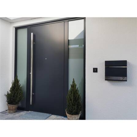 Metzler Briefkasten Anthrazit mit Lasergravur | Stencil