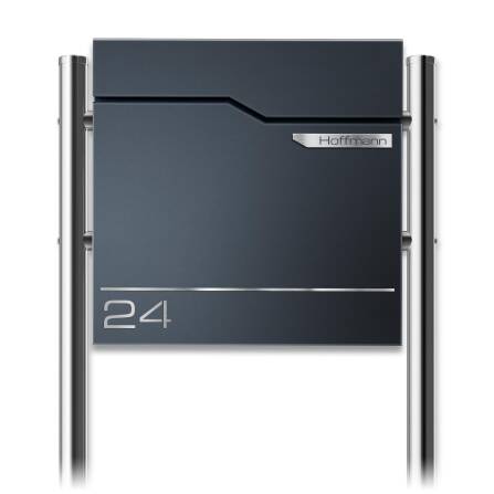 Metzler Standbriefkasten Anthrazit austauschbares...