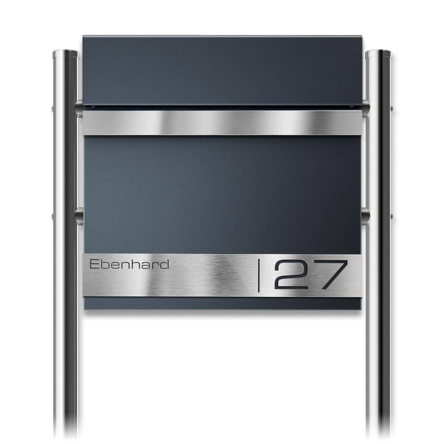 Stand Briefkasten Lasergravur Familienname