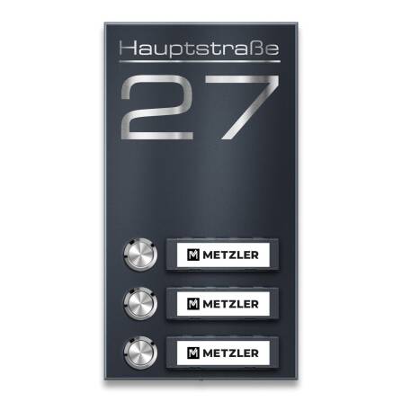 Metzler Funkklingel Anthrazit austauschbare...