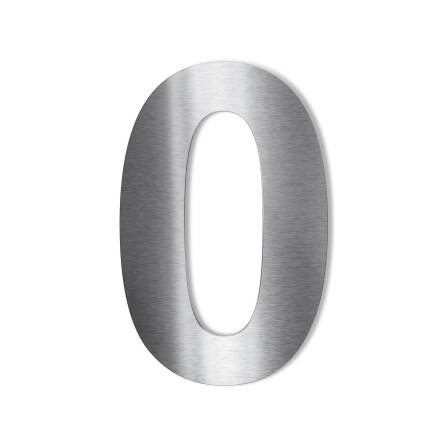 Metzler Hausnummer | Edelstahl gebürstet | Arial |...