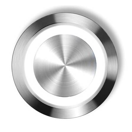 Edelstahl Taster LED-Ring weiß