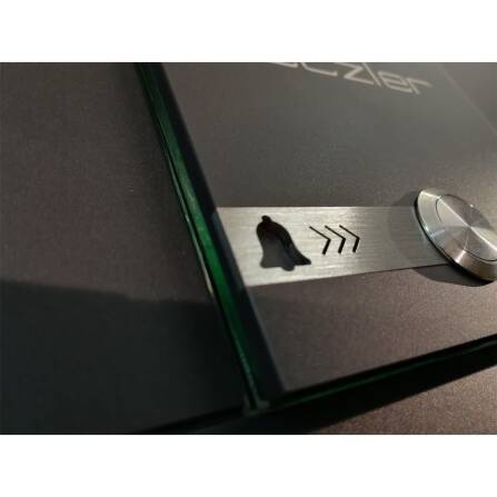 Metzler Briefkasten Funkklingel Anthrazit Edelstahl Gravur optional | 02