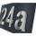 Hausnummernschild Anthrazit Edelstahlziffern