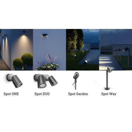LED-Strahler | Spot Way SC | Anthrazit | Sensor & Bluetooth