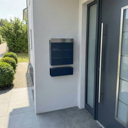 Metzler Briefkasten Anthrazit Gravur optional | Masiva