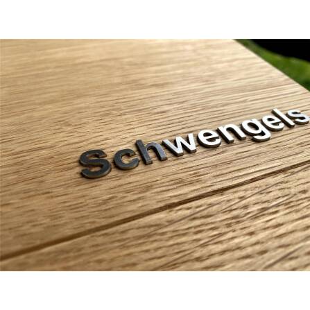 Metzler Briefkasten Echtholz Eiche Edelstahl | Masiva