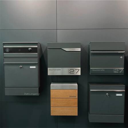 Metzler Briefkasten Echtholz Eiche Edelstahl | Masiva