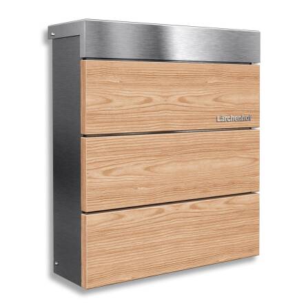 Metzler Briefkasten Edelstahl Echtholz Lärche | Masiva