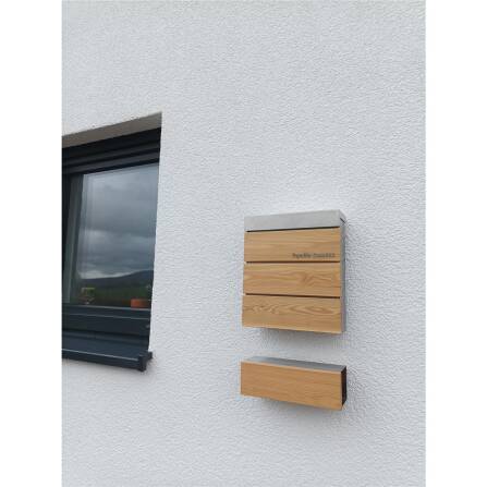 Metzler Cassetta delle lettere in acciaio inox legno massiccio larice | Masiva