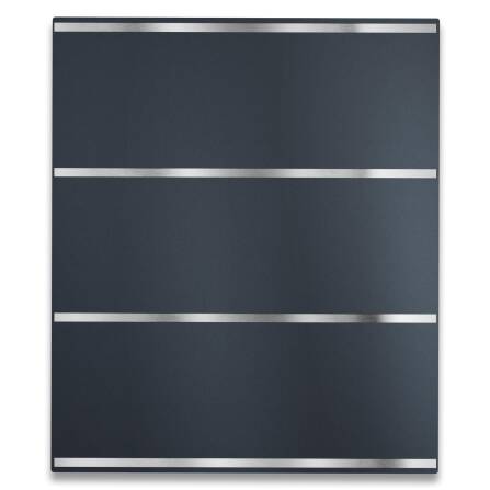 Metzler Standbriefkasten freistehend | Anthrazit RAL7016 | Edelstahl Applikation | Lepo 3