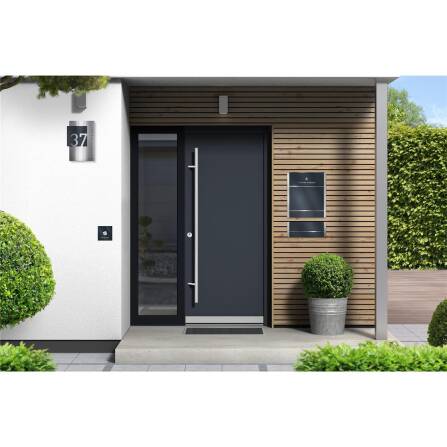 Metzler Design Hausnummernschild aus Edelstahl | Steiner