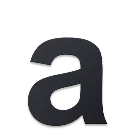 Metzler Hausnummer | Edelstahl | Arial | Anthrazitgrau |...