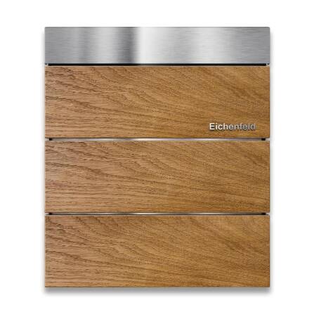 Metzler Standbriefkasten Edelstahl Echtholz Eiche | Masiva