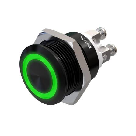 Metzler - Drucktaster 19mm - LED Ringbeleuchtung...