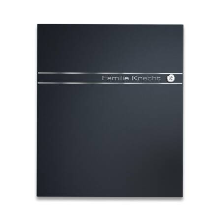 Metzler Briefkasten Funkklingel Anthrazit Gravur optional...