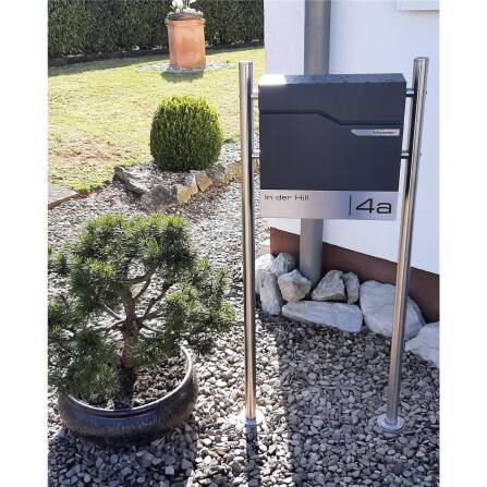 Metzler Briefkasten Anthrazit Namensschild | Thobe