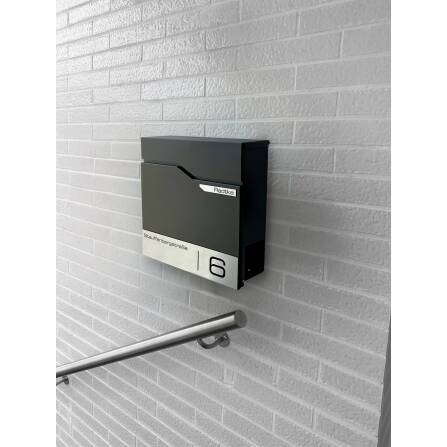 Metzler Briefkasten Anthrazit Namensschild | Thobe