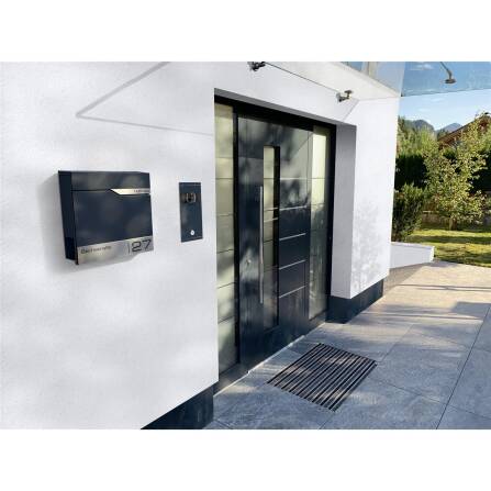 Metzler Cassetta delle lettere Antracite RAL 7016 acciaio di alta qualità | Siebert