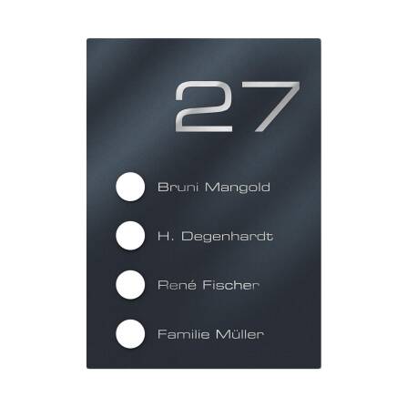 Ersatzplatte für: Funk Klingel Set 4-Fach...