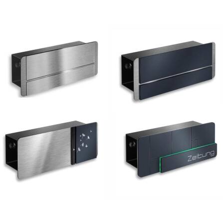 Seitenabdeckung für Zeitungsfach - beidseitig verwendbar für Briefkästen | 01 + 02