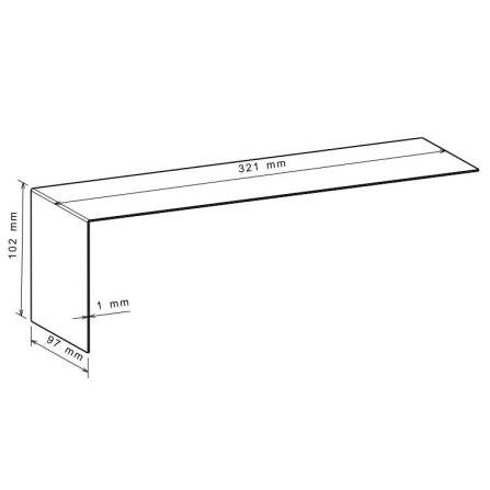 Seitenabdeckung für Zeitungsfach - beidseitig verwendbar für Briefkästen | 01 + 02