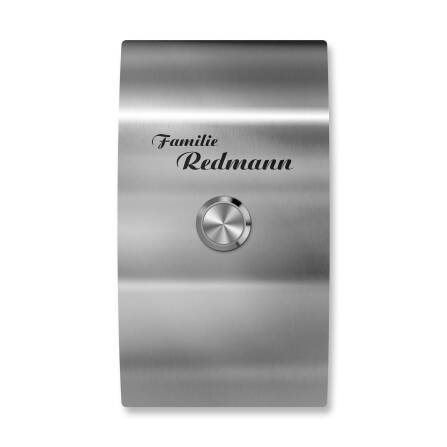 Campanello Wireless Metzler per Unifamiliare | curvo | lunga portata | acciaio inossidabile | Dora