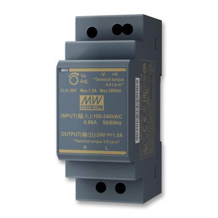 VDM10 Transformator für Hutschienenmontage 24 VDC 36 W