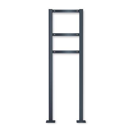 Metzler cassetta postale da terra antracite acciaio inossidabile incisione opzionale | 02