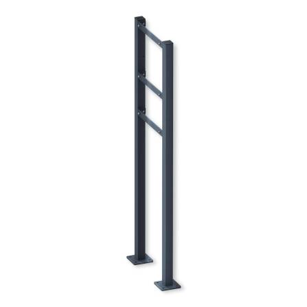 Metzler cassetta postale da terra antracite acciaio inossidabile incisione opzionale | 02