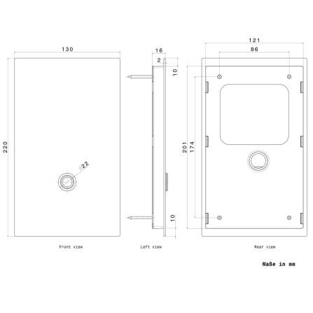 Metzler Türklingel Edelstahl Mehrfamilienhaus Gravur 3D-LED-Hausnummer | Ines M2