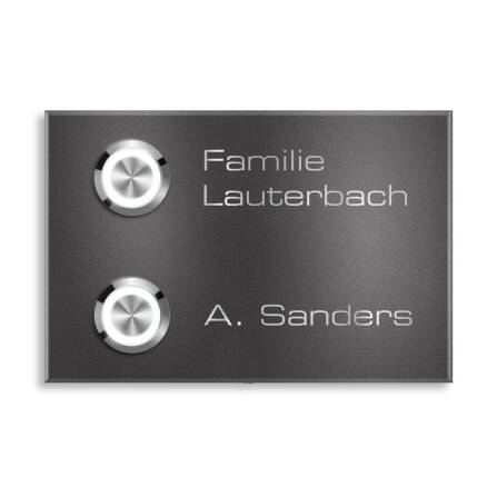 Metzler Klingel Aufputz Zweifamilienhaus Gravur | DB 703...