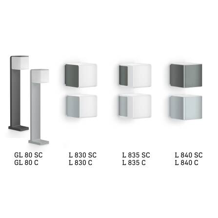 LED Außenleuchte | L 840 SC | Anthrazit | Sensor & Bluetooth