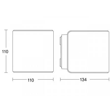 LED Außenleuchte | L 840 SC | Anthrazit | Sensor & Bluetooth