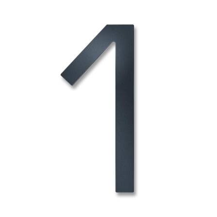 Metzler Hausnummer | Edelstahl | Modern | Anthrazitgrau |...