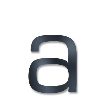 Metzler Hausnummer | Edelstahl | Modern | Anthrazitgrau | Höhe 20 cm