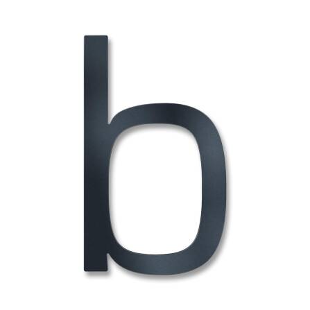 Metzler Hausnummer | Edelstahl | Modern | Anthrazitgrau | Höhe 20 cm