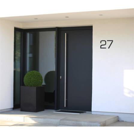 Metzler Hausnummer | Edelstahl | Modern | Anthrazitgrau |...