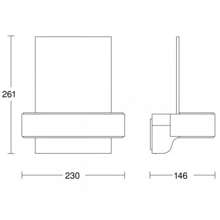 LED Außenleuchte | L 820 SC | Anthrazit | Sensor & Bluetooth