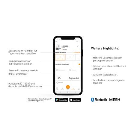 LED Außenleuchte | L 820 SC | Anthrazit | Sensor & Bluetooth