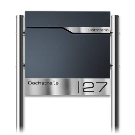 Metzler Standbriefkasten Anthrazit RAL 7016 hochwertiger...