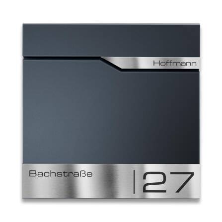 Metzler Standbriefkasten Anthrazit RAL 7016 hochwertiger Stahl | Siebert