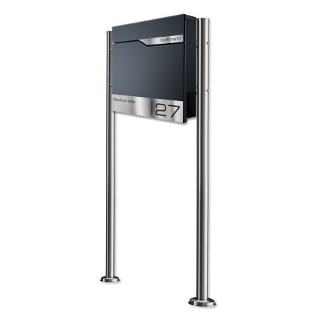 Metzler Standbriefkasten Anthrazit RAL 7016 hochwertiger...