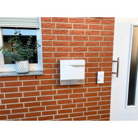 Metzler Sonnette sans fil blanc Gravure | Ava Slim