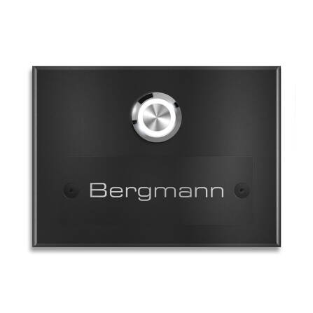 Metzler Funkklingel Schwarz Aufputz Gravur optional | Kasa