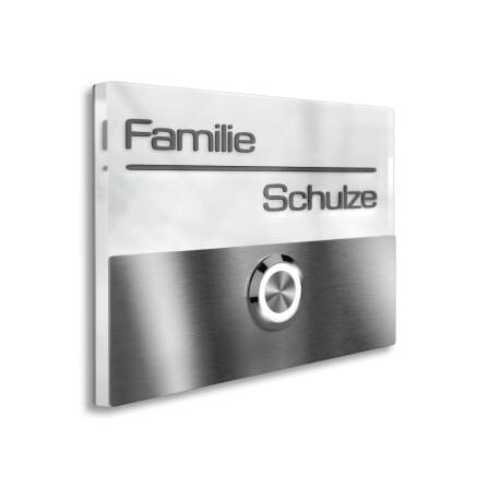 Metzler Türklingel LED Weiß Edelstahl...