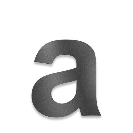 Metzler Hausnummer | Edelstahl | Arial | Eisenglimmer |...