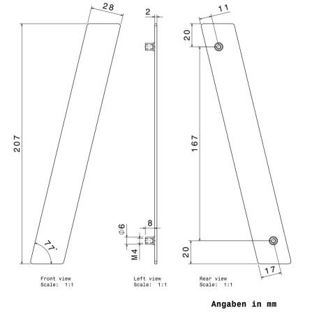 Metzler Hausnummer | Edelstahl | Arial | Anthrazitgrau | Höhe 20 cm | /