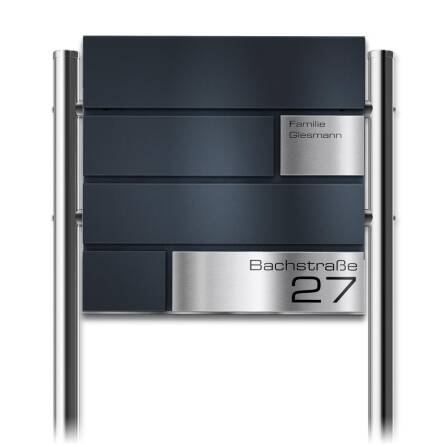 Metzler Standbriefkasten | Anthrazitgrau RAL7016 | Modell G