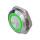 Metzler - Pulsante 19mm - Illuminazione ad anello LED verde - IP67 IK10 - Acciaio inossidabile - Piatto - Collegamento via cavo